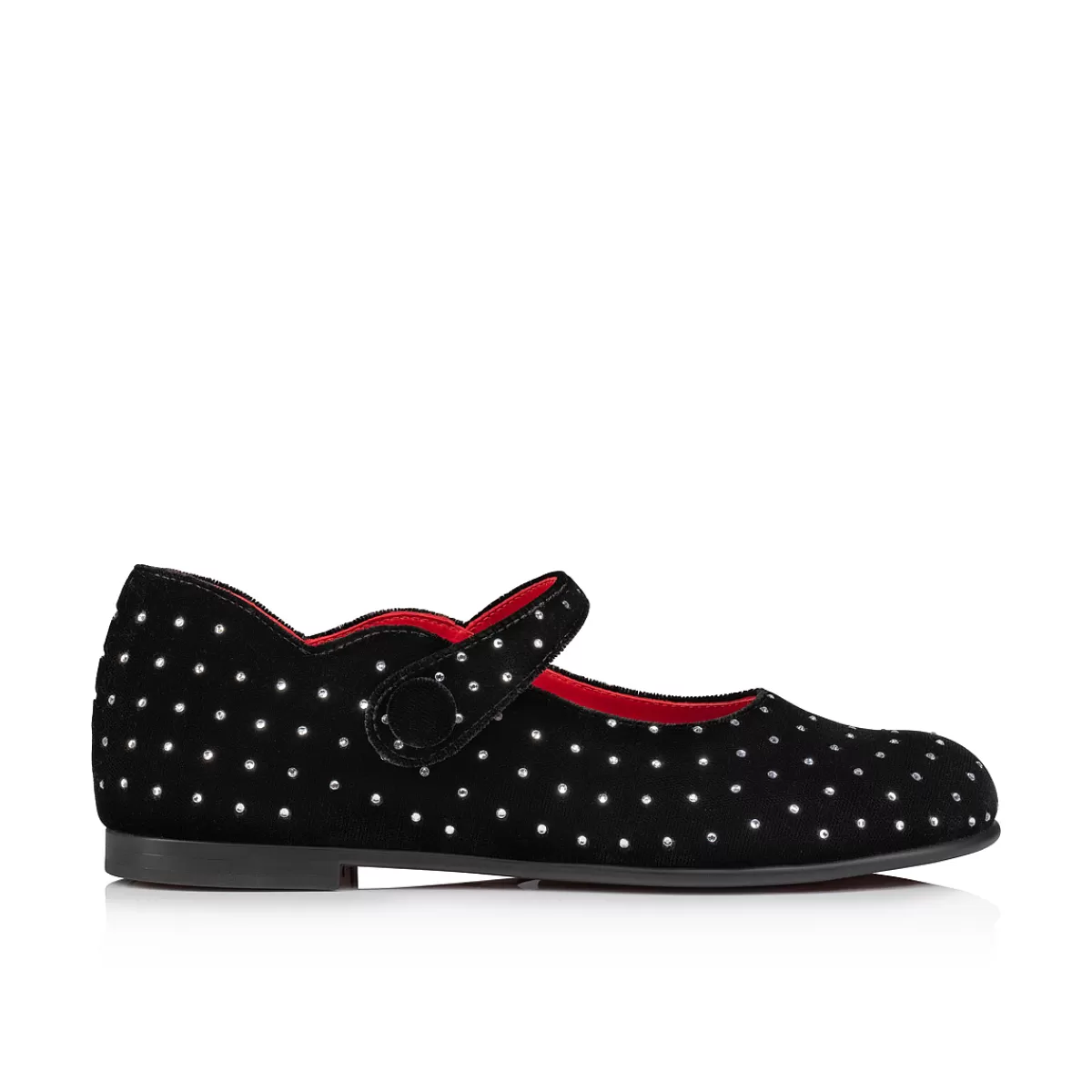 Kids Christian Louboutin Melodie Chick Plum Strass